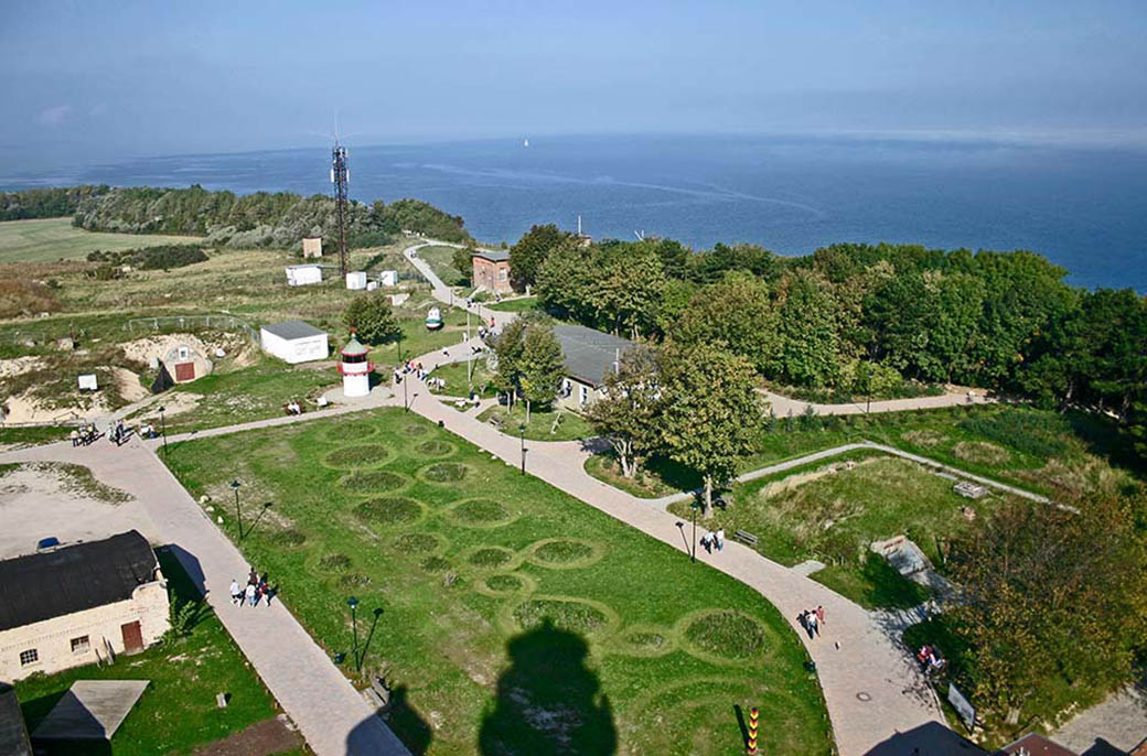 Vom großen Leuchtturm hat man einen fantastischen Überblick über das Flächendenkmal Kap Arkona und über die Ostsee
