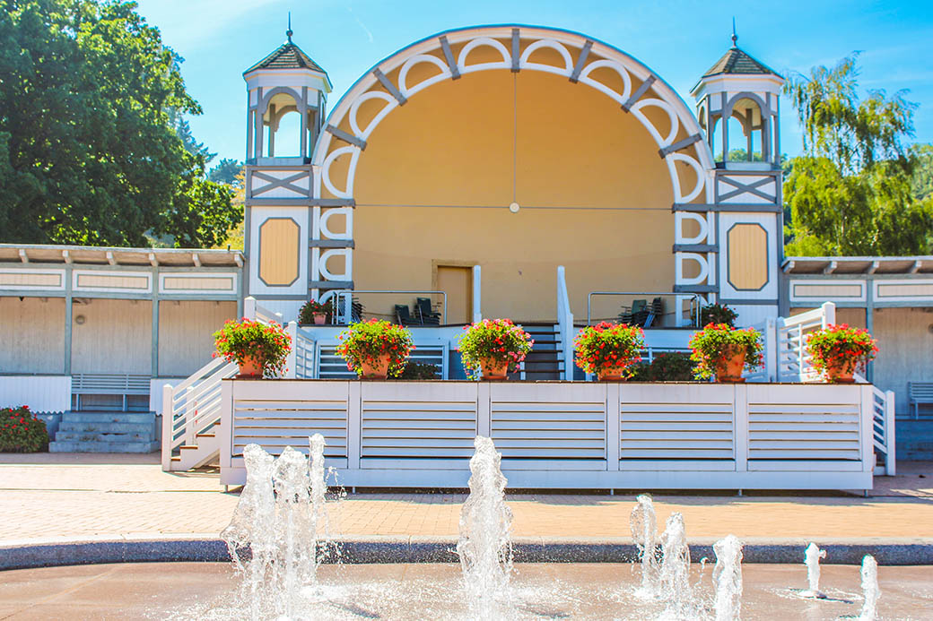 Der Kurplatz im Ostseebad Göhren