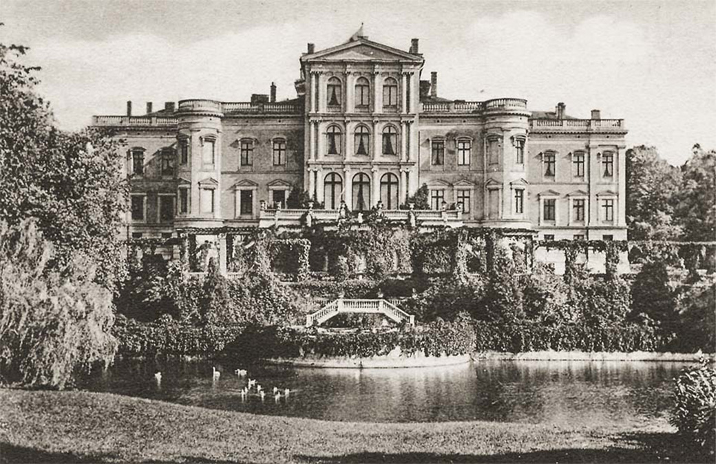 Rings um das Putbuser Schloss wurde der Schlosspark angelegt, das Schloß aber zu DDR-Zeiten abgerissen
