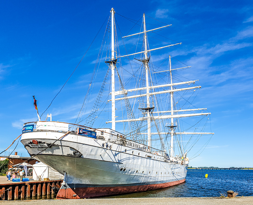 Die Gorch Fock I. in Stralsund